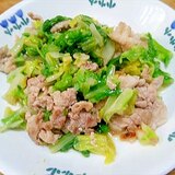 豚こま白菜炒め/いしる風味ピリ辛